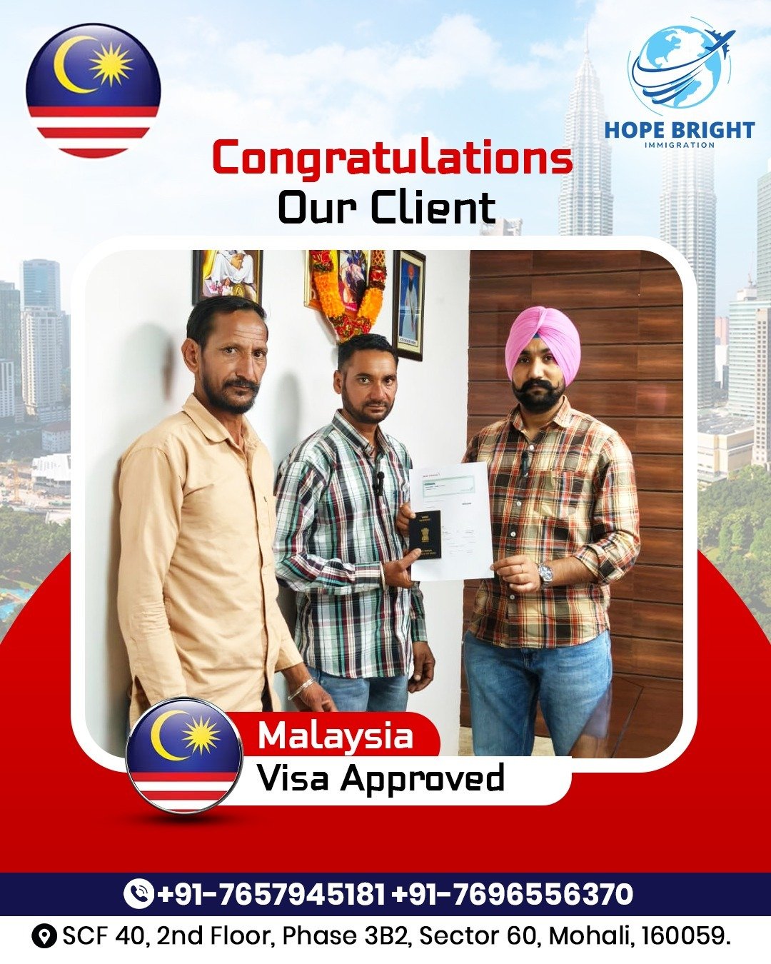 Client Testimonial & Visa Approval